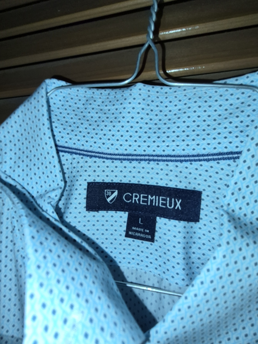 Daniel Cremieux Light Blue Micro-Pattern Button-Down Shirt